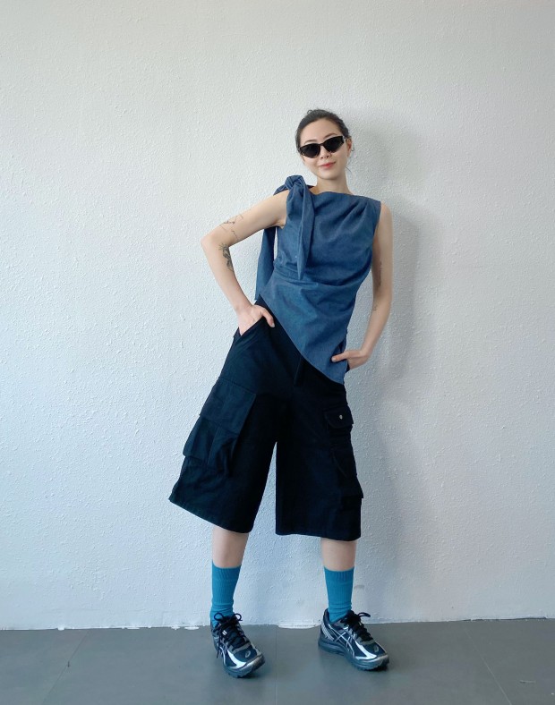 Denim Wrapped Vest #250401